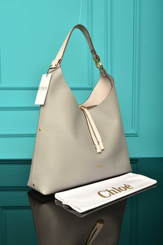 CLE -  Marcie Hobo Bag in Grained Leather