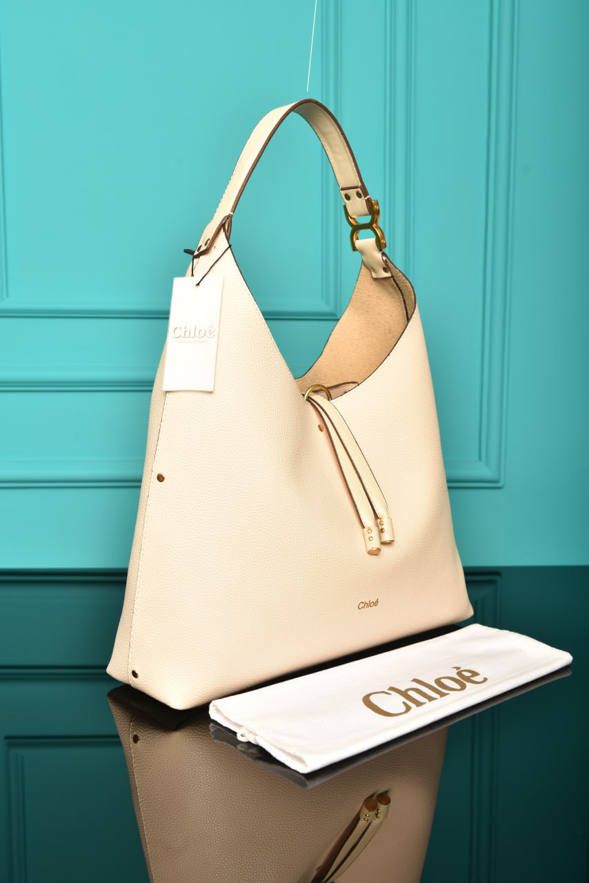 CLE -  Marcie Hobo Bag in Grained Leather