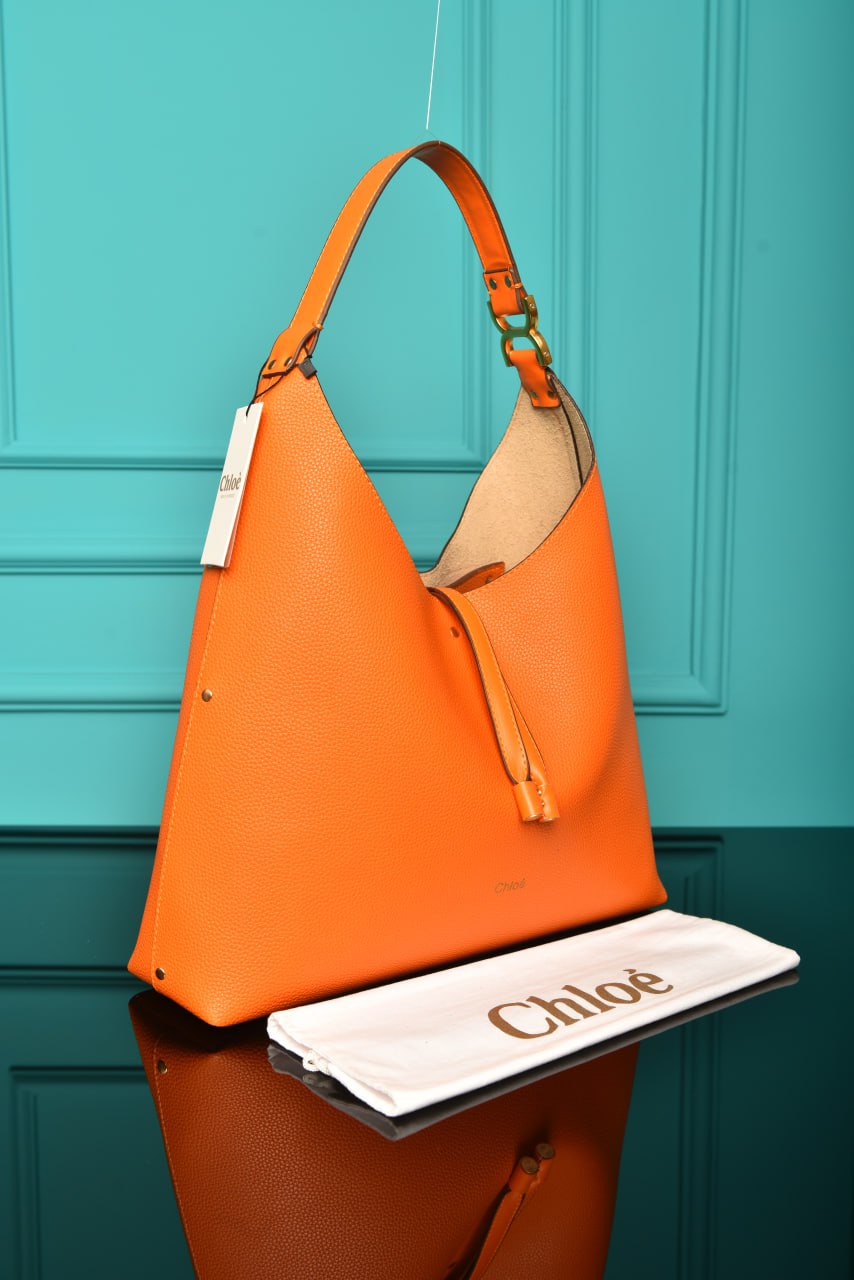 CLE -  Marcie Hobo Bag in Grained Leather