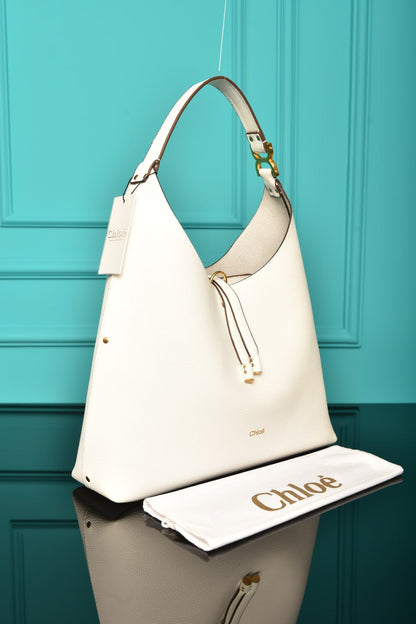 CLE -  Marcie Hobo Bag in Grained Leather