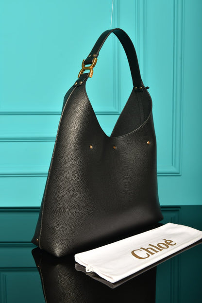 CLE -  Marcie Hobo Bag in Grained Leather