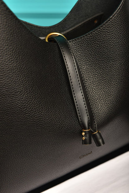 CLE -  Marcie Hobo Bag in Grained Leather