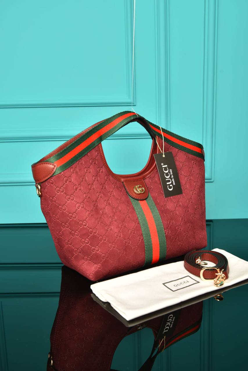 GG - Giglio Small Tote Bag in Suede