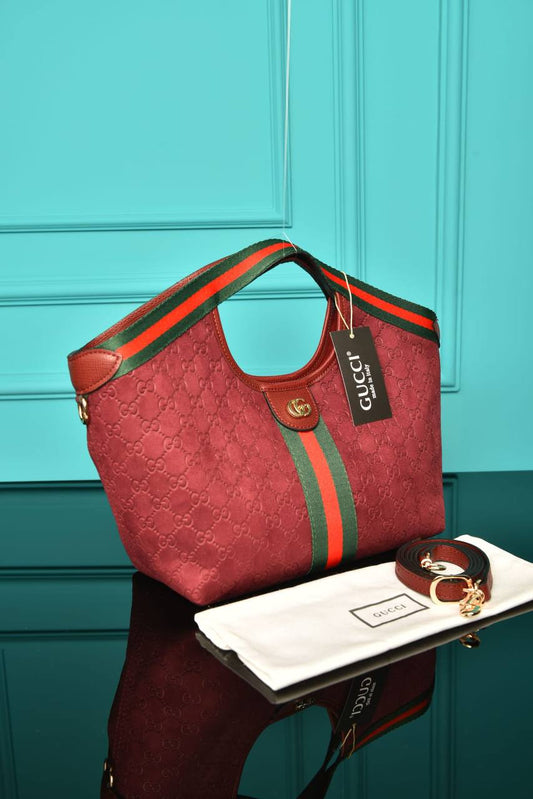GG - Giglio Small Tote Bag in Suede