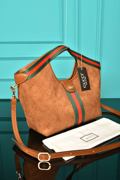 GG - Giglio Small Tote Bag in Suede
