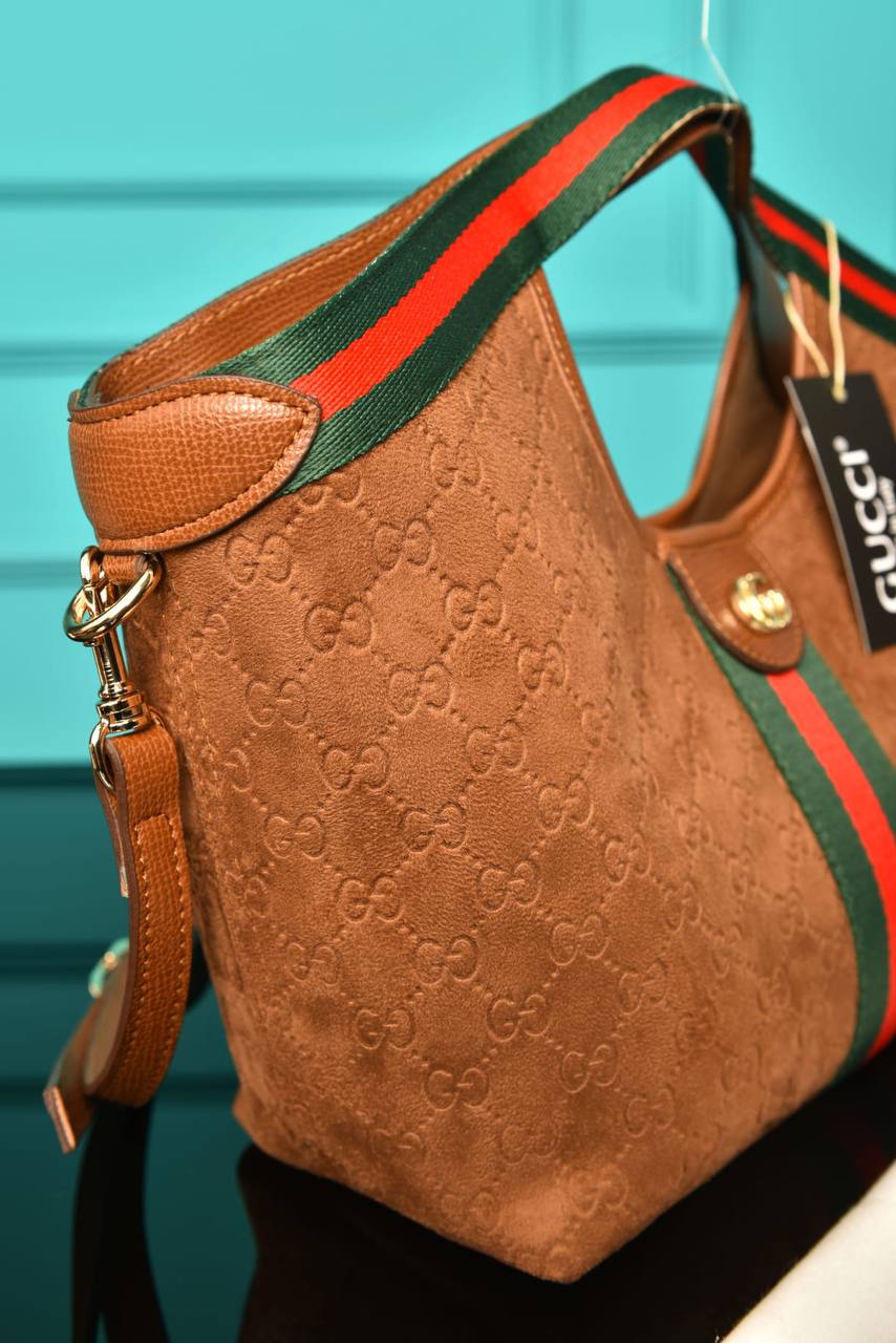 GG - Giglio Small Tote Bag in Suede