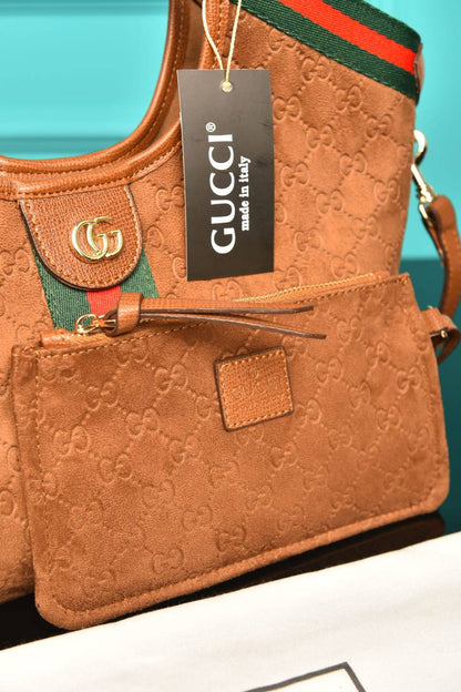 GG - Giglio Small Tote Bag in Suede