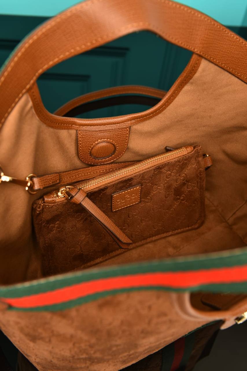 GG - Giglio Small Tote Bag in Suede