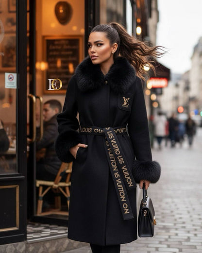 LVS - Fur-Lined Cashmere (Black)