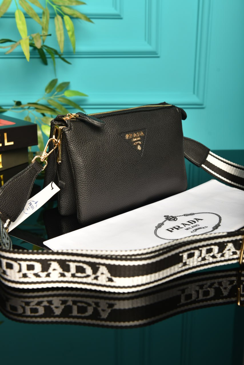 PRD -Vitello Daino Soft Mini Zippered Bag Argilla