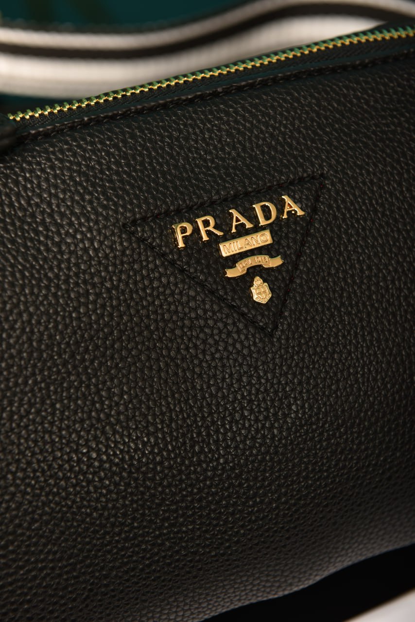 PRD -Vitello Daino Soft Mini Zippered Bag Argilla