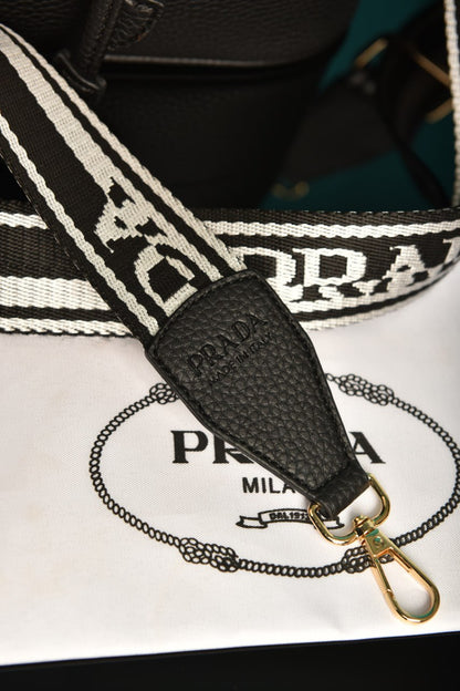 PRD-Vitello Daino Bucket  Bag Black