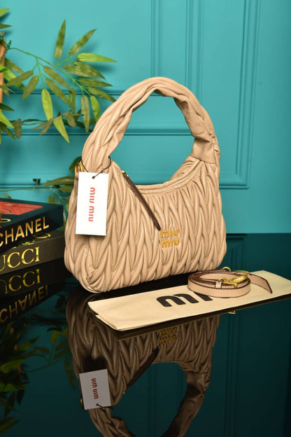 MM- Wander Matelasse Hobo Bag