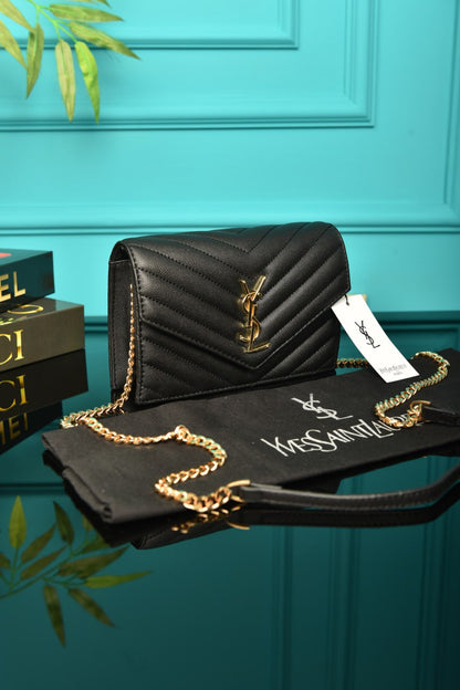 YSI-Cassandre Leather Wallet on Chain