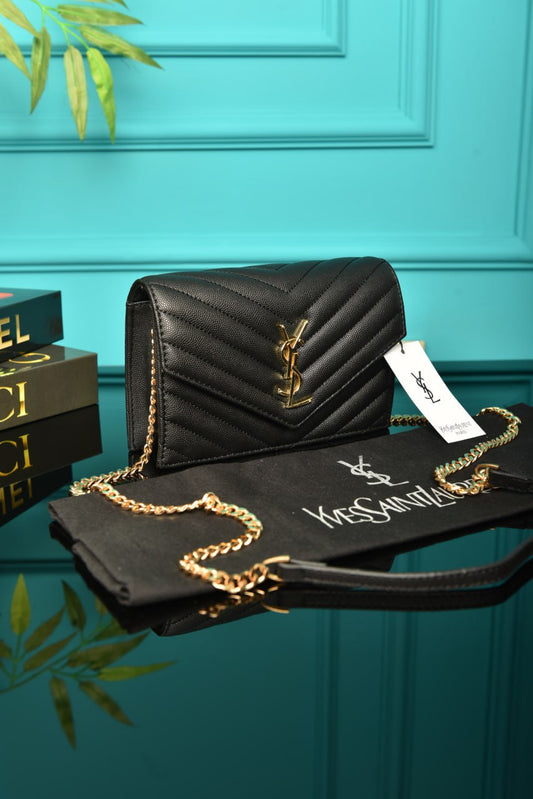 YSI-Cassandre Leather Wallet on Chain