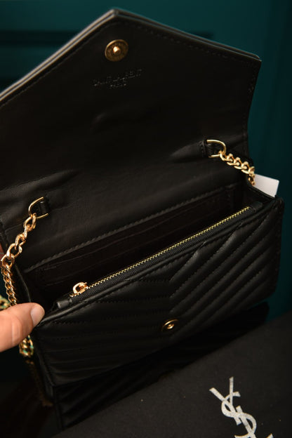 YSI-Cassandre Leather Wallet on Chain