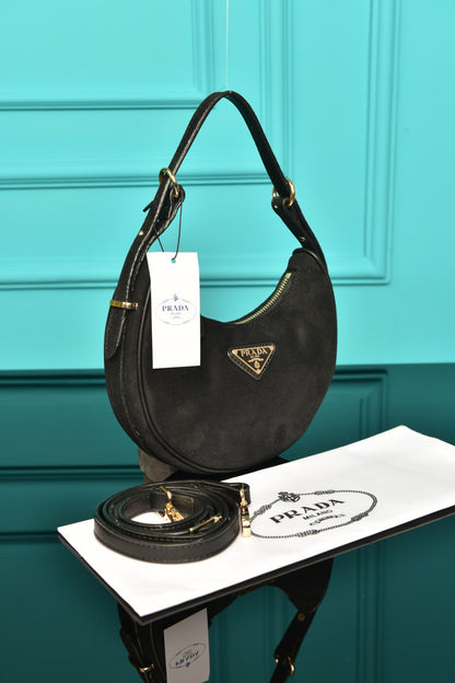 PRD - Arque Small Leather Shoulder Bag (Suede)