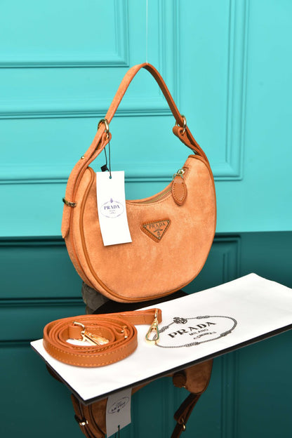 PRD - Arque Small Leather Shoulder Bag (Suede)