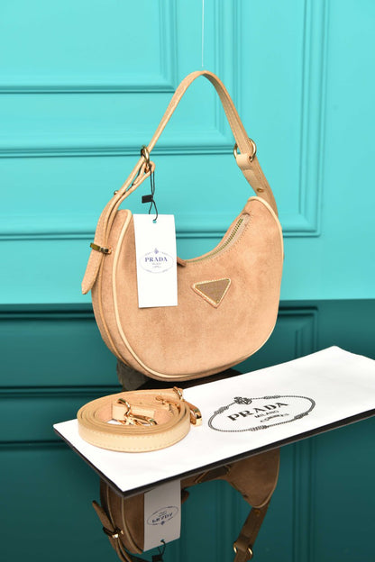 PRD - Arque Small Leather Shoulder Bag (Suede)