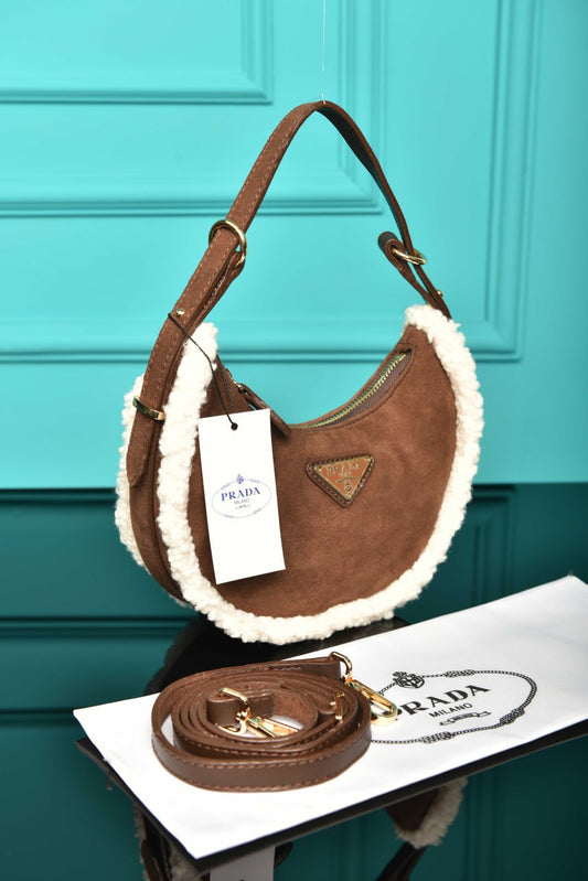 PRD - Arque Small Leather Shoulder Bag (Suede)