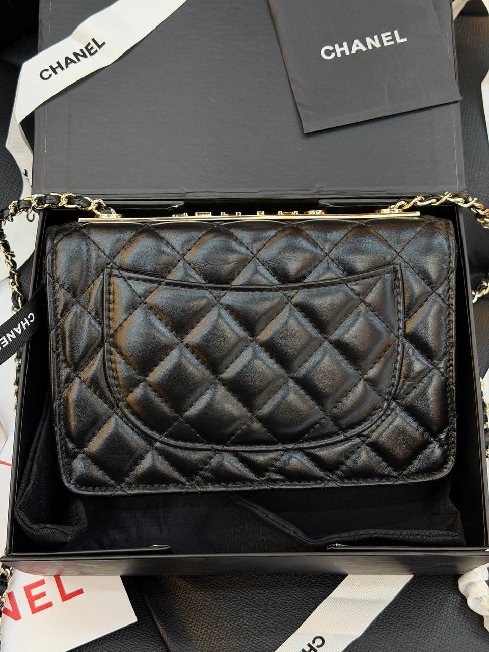 CH- Flap Bag - Black
