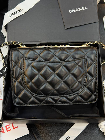 CH- Flap Bag - Black