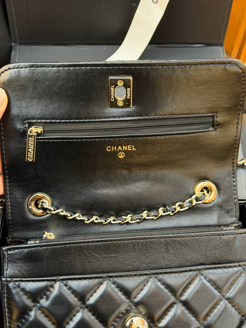 CH- Flap Bag - Black