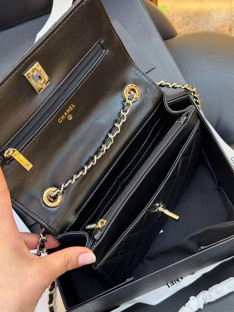 CH- Flap Bag - Black